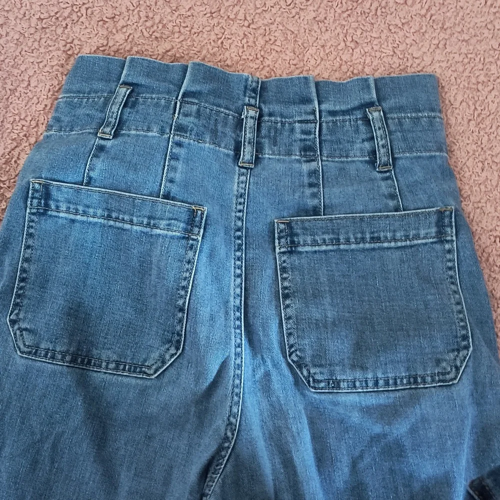Madewell Women's Pleated Wide Leg Jeans - Picture 6 of 6